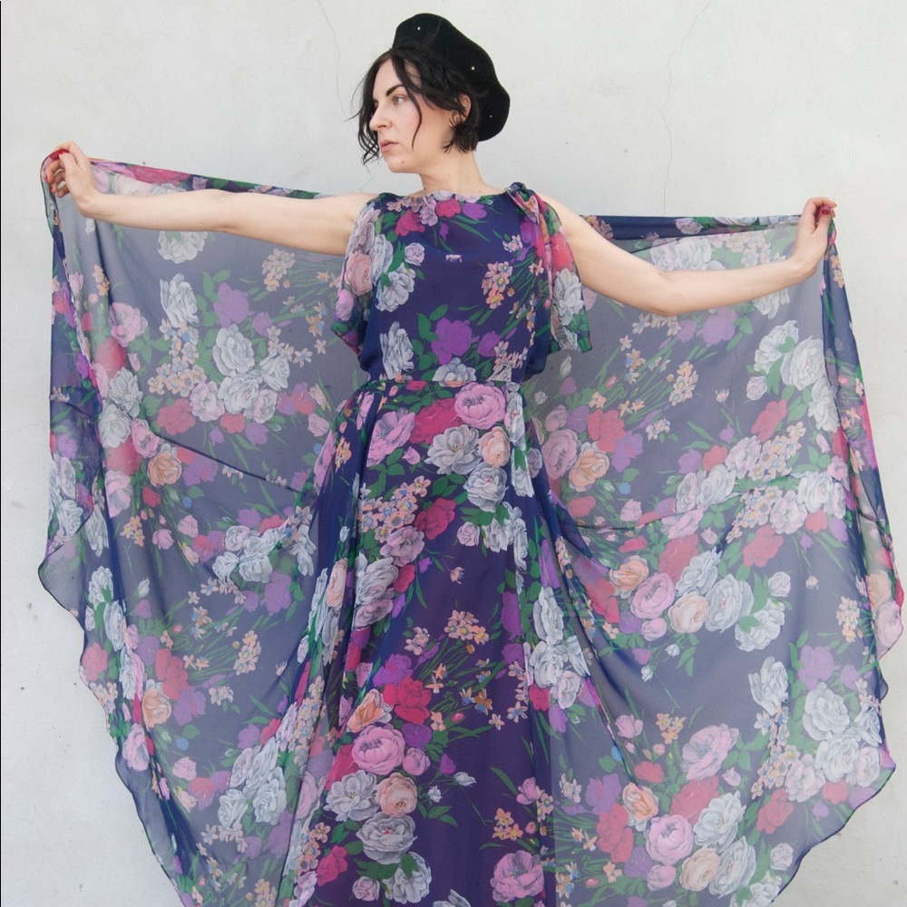 Vintage/ Floral Romance maxi dress